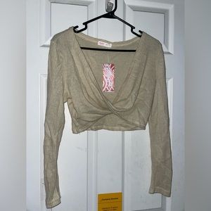 Romwe cross long sleeve